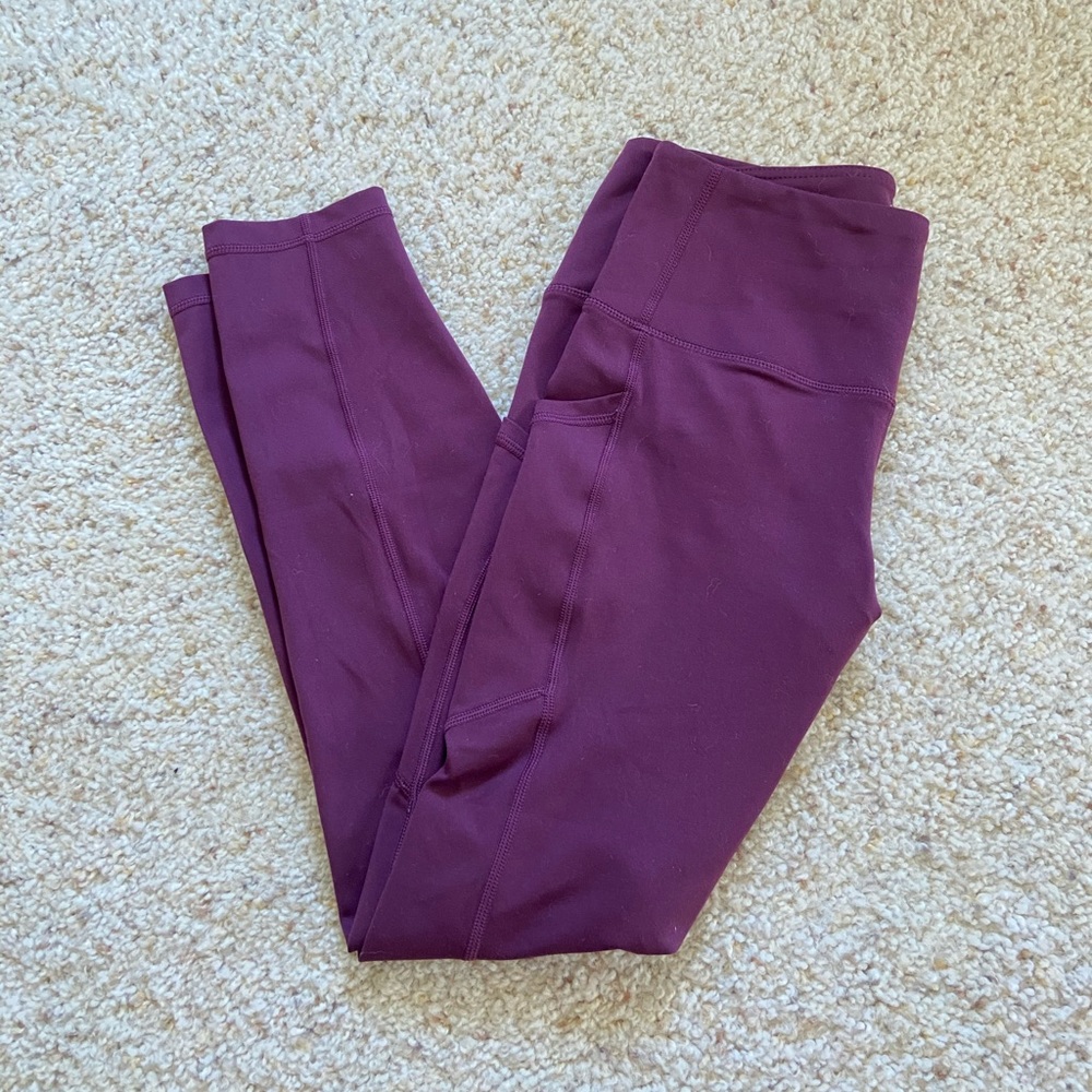 Red Leggings w/ Pockets